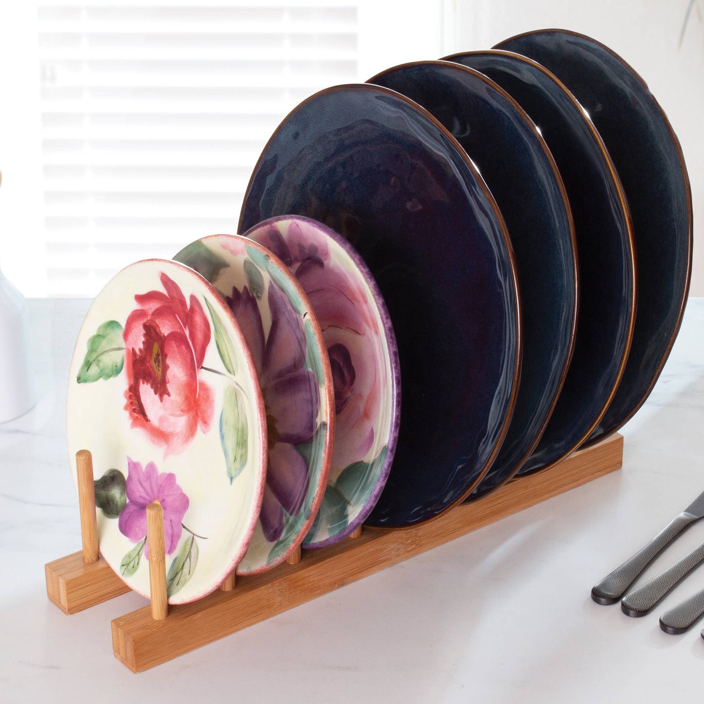 7 Slot Bamboo Rack - Veranda Cafe & Mercantile