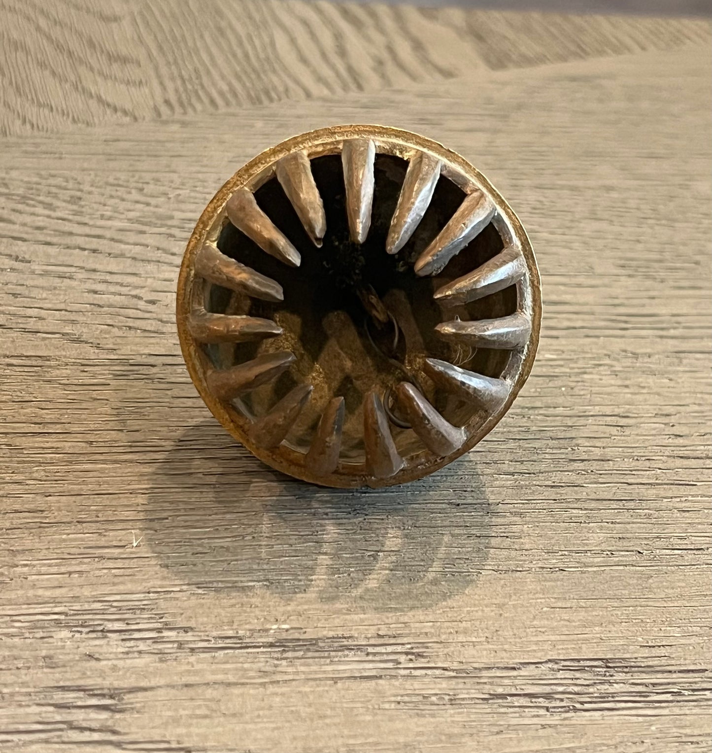 Vintage Indian brass elephant claw bell