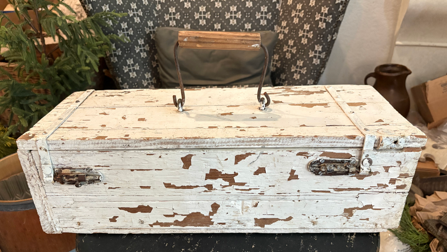 Antique White Toolbox