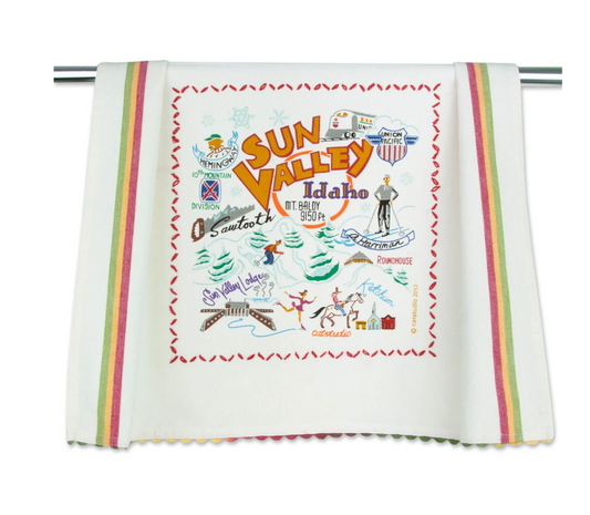 Ski Sun Valley Dish Towel