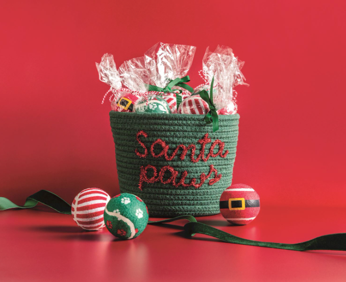 Christmas Pet Tennis Balls