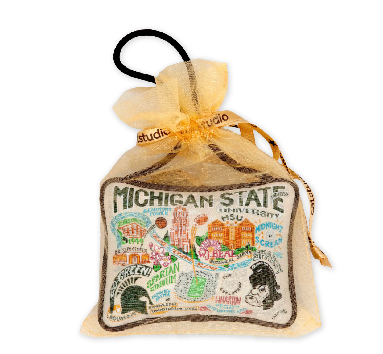 Michigan State University Mini Pillow Ornament