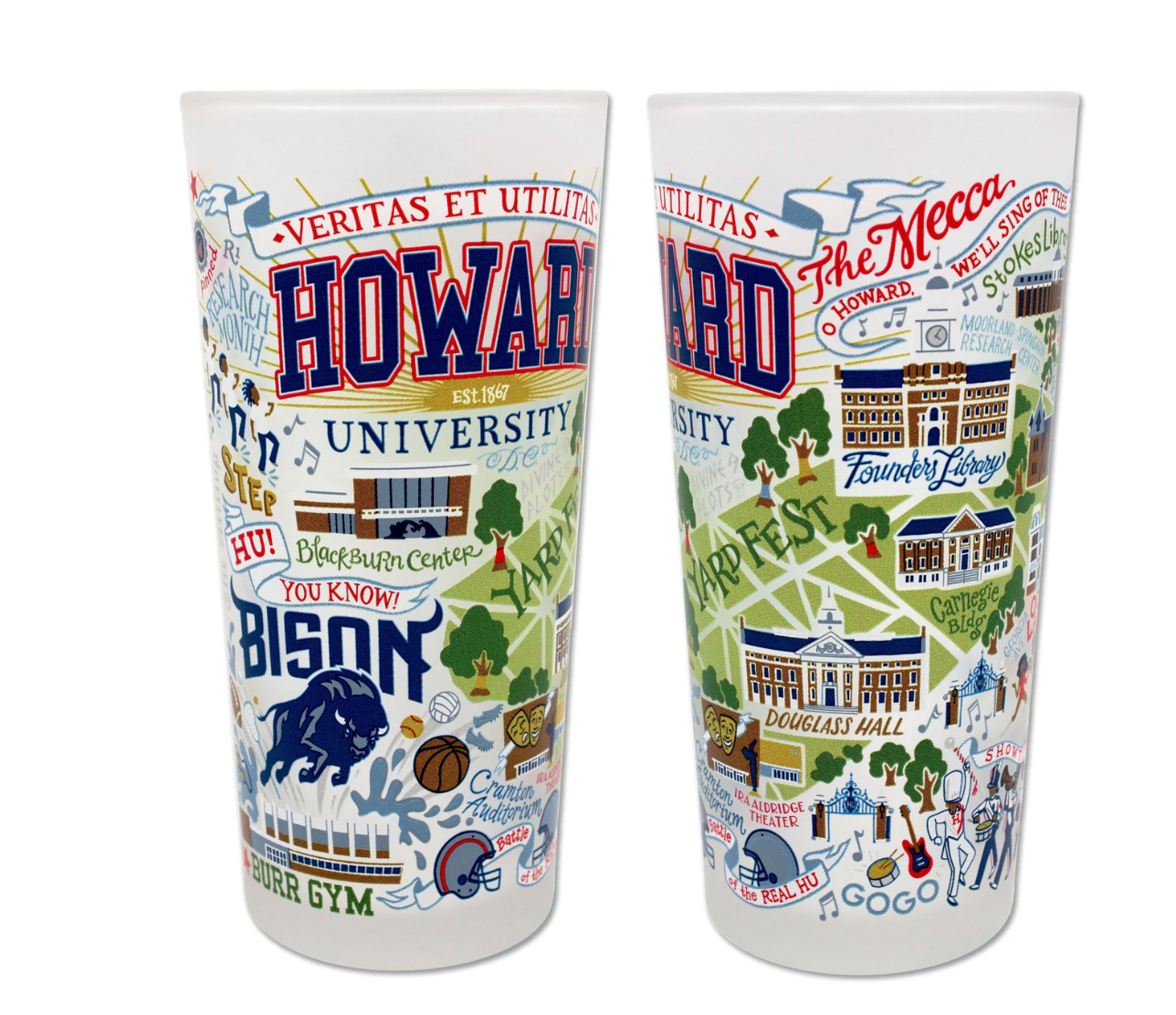 Howard University Drinking Glass Set