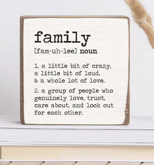 Family Definition Block - Veranda Cafe & Mercantile