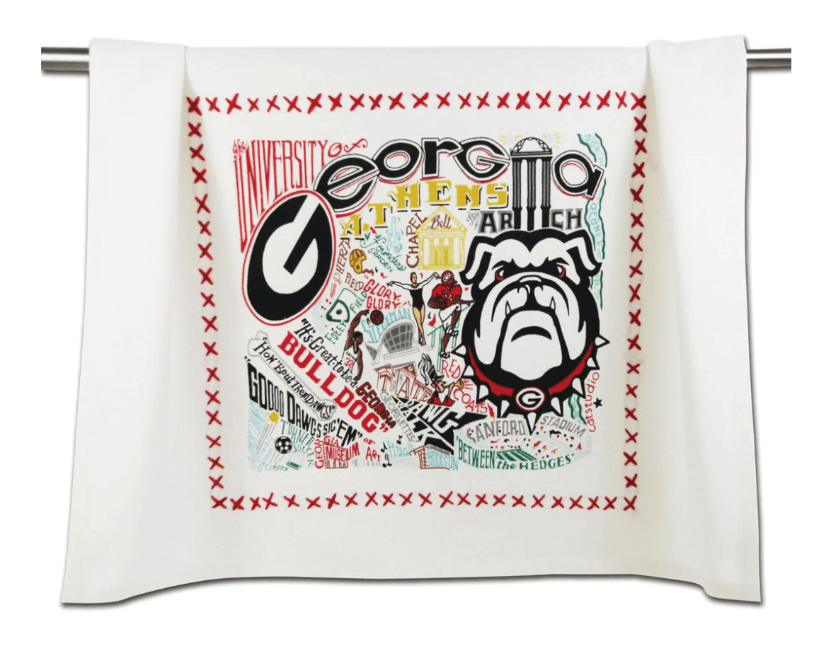 Georgia, University of Dish Towel - Veranda Cafe & Mercantile