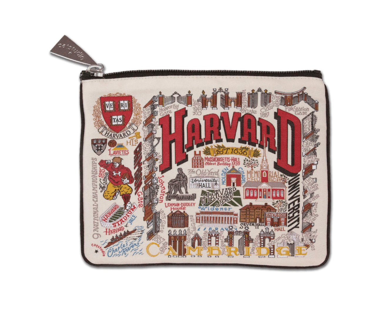 Harvard University Zip Pouch - Veranda Cafe & Mercantile