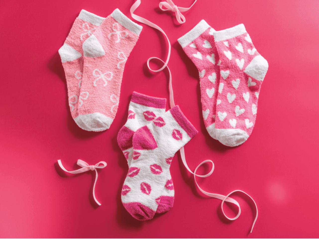 Hearts Valentine's Socks - Veranda Cafe & Mercantile