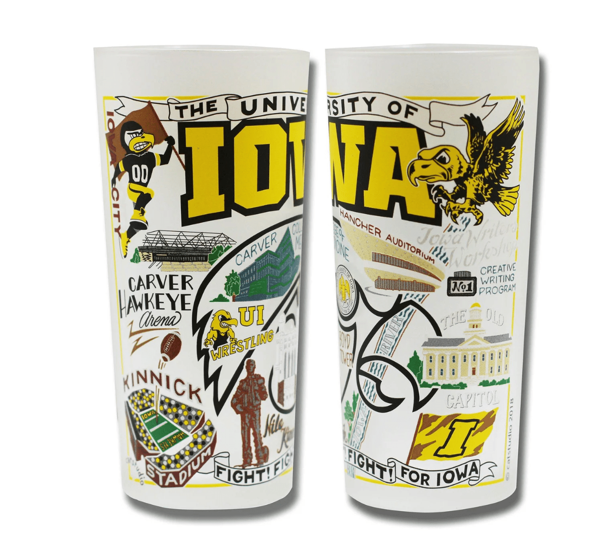 Iowa, University of Drinking Glass Set - Veranda Cafe & Mercantile
