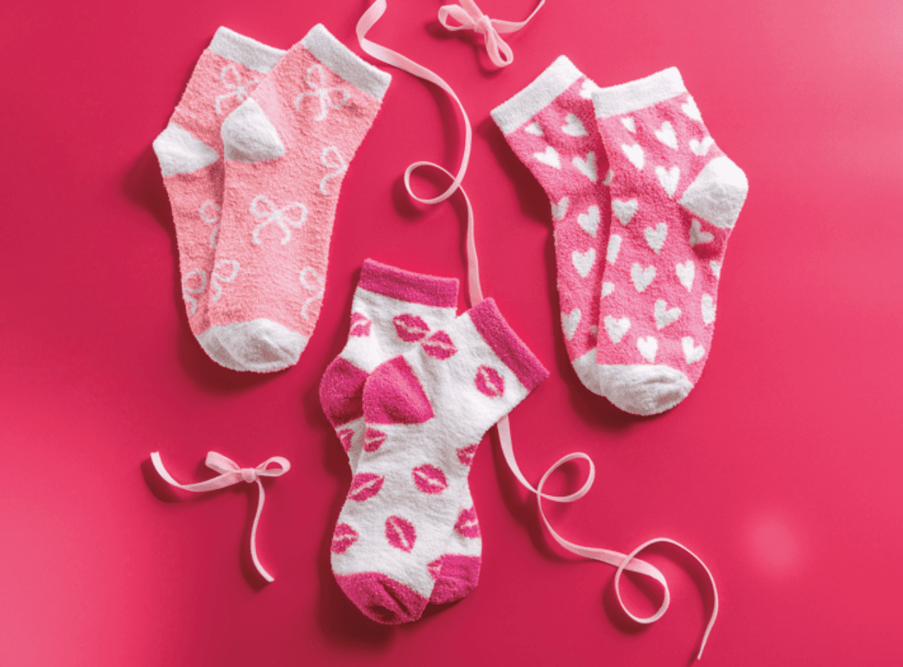Lips Valentine's Socks - Veranda Cafe & Mercantile