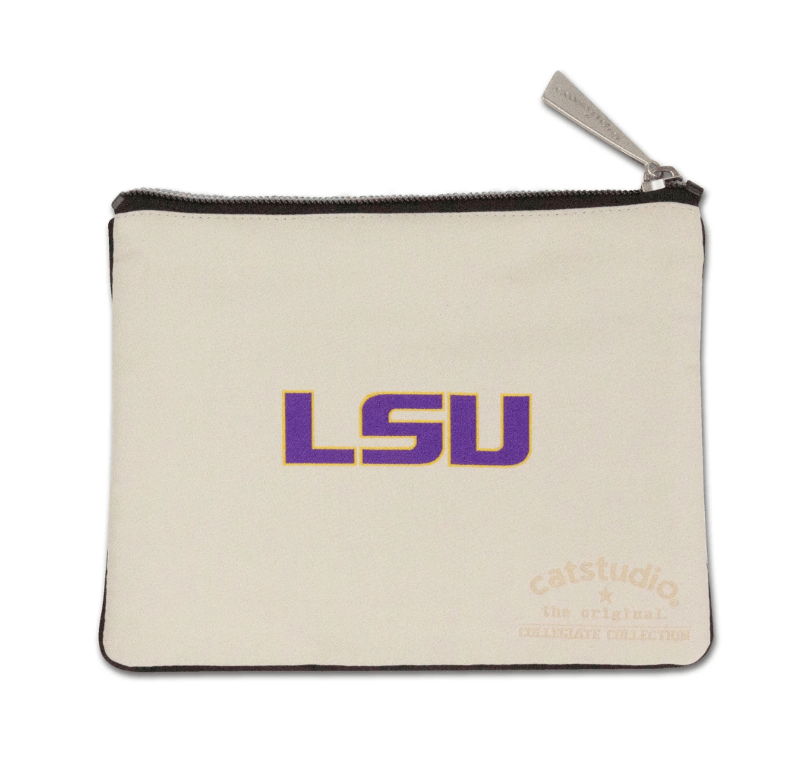 Louisiana State University (LSU) Zip Pouch - Veranda Cafe & Mercantile