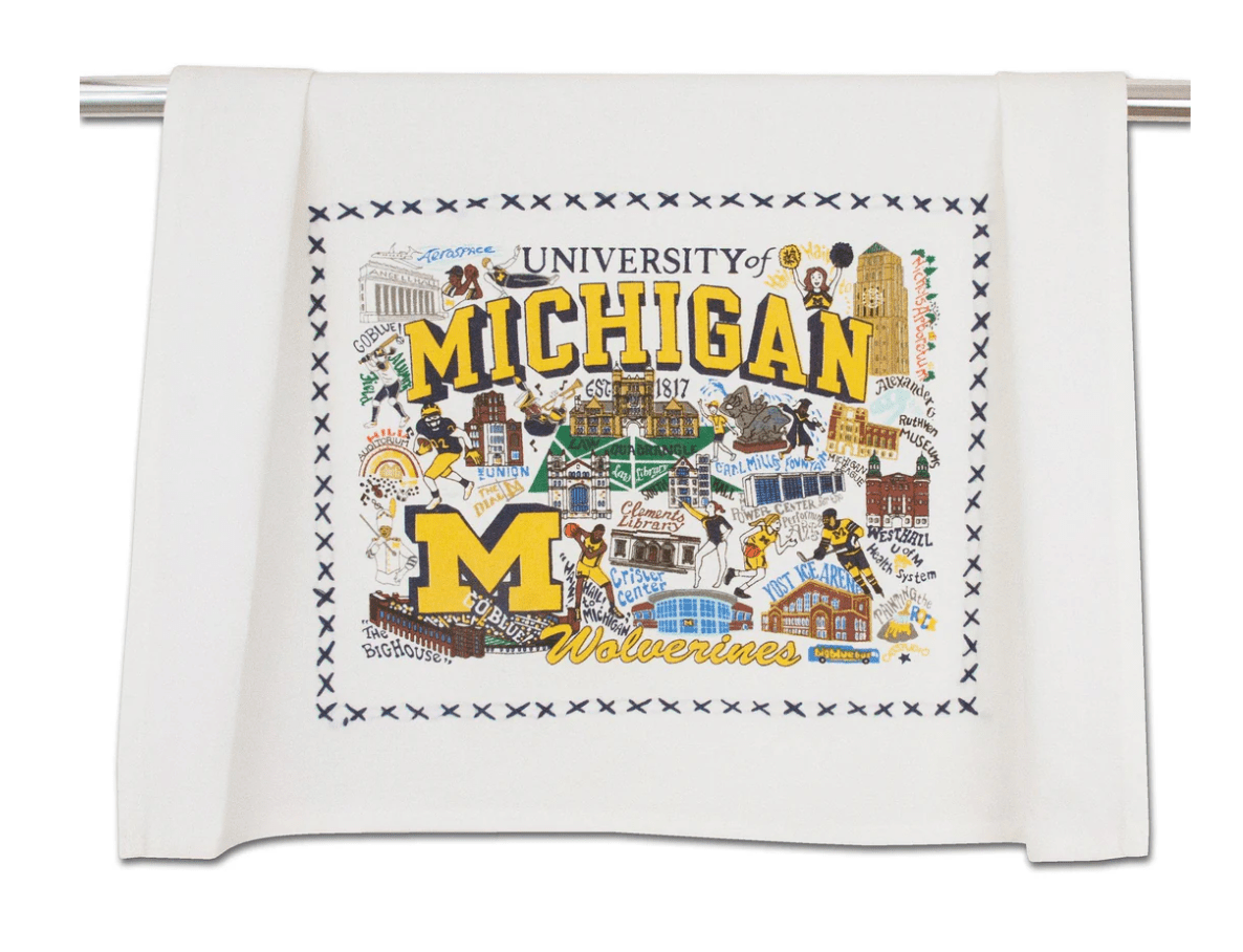 Michigan, University of Dish Towel - Veranda Cafe & Mercantile