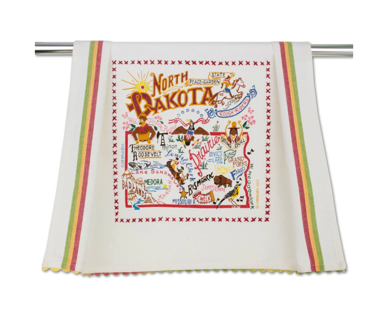 North Dakota Dish Towel - Veranda Cafe & Mercantile