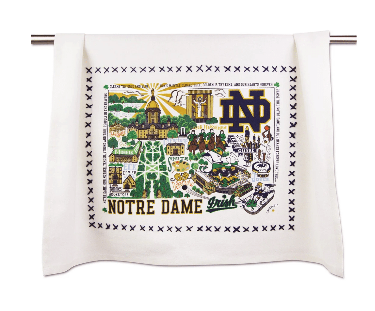 Notre Dame, University of Dish Towel - Veranda Cafe & Mercantile