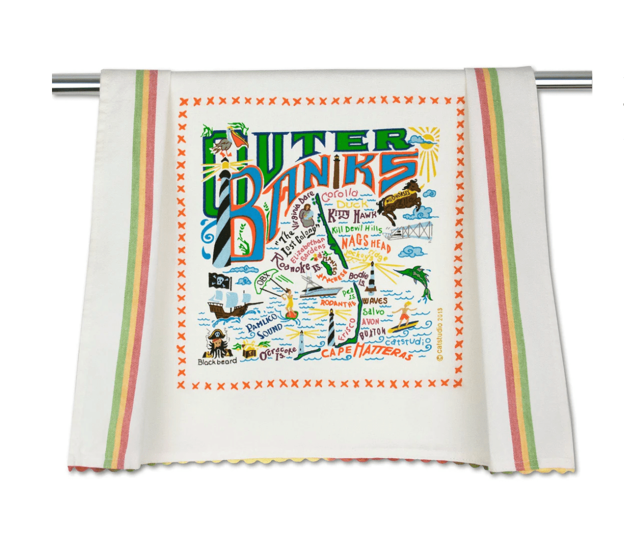 Outer Banks Dish Towel - Veranda Cafe & Mercantile