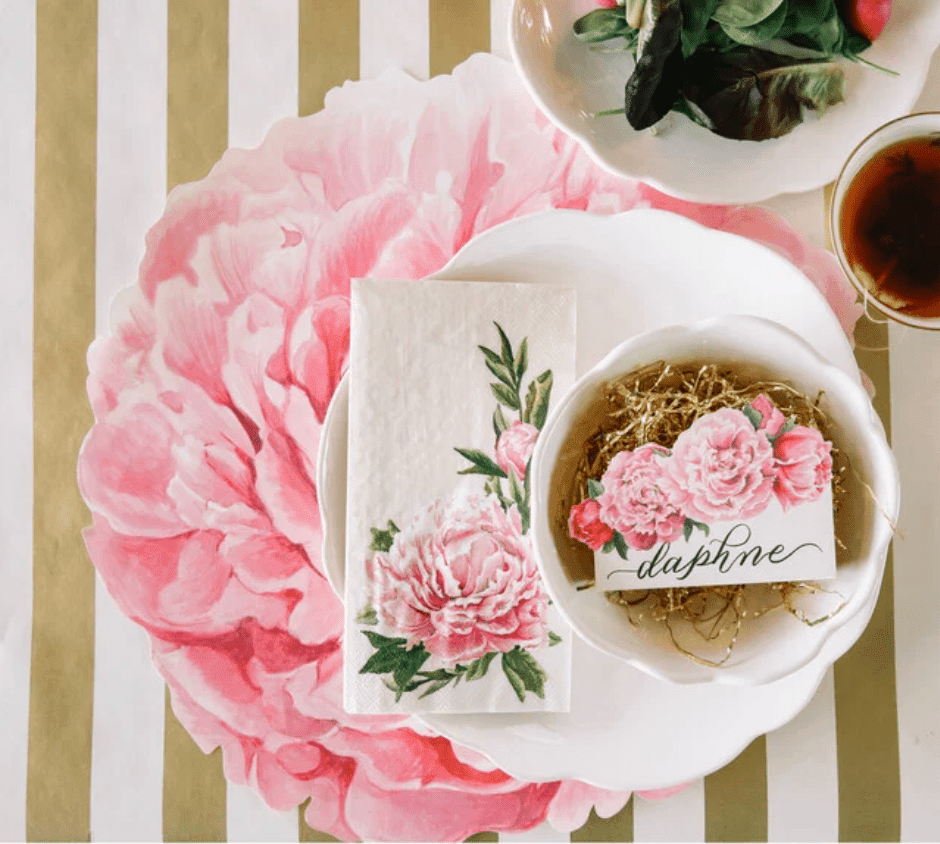 Peony Placemats - Veranda Cafe & Mercantile