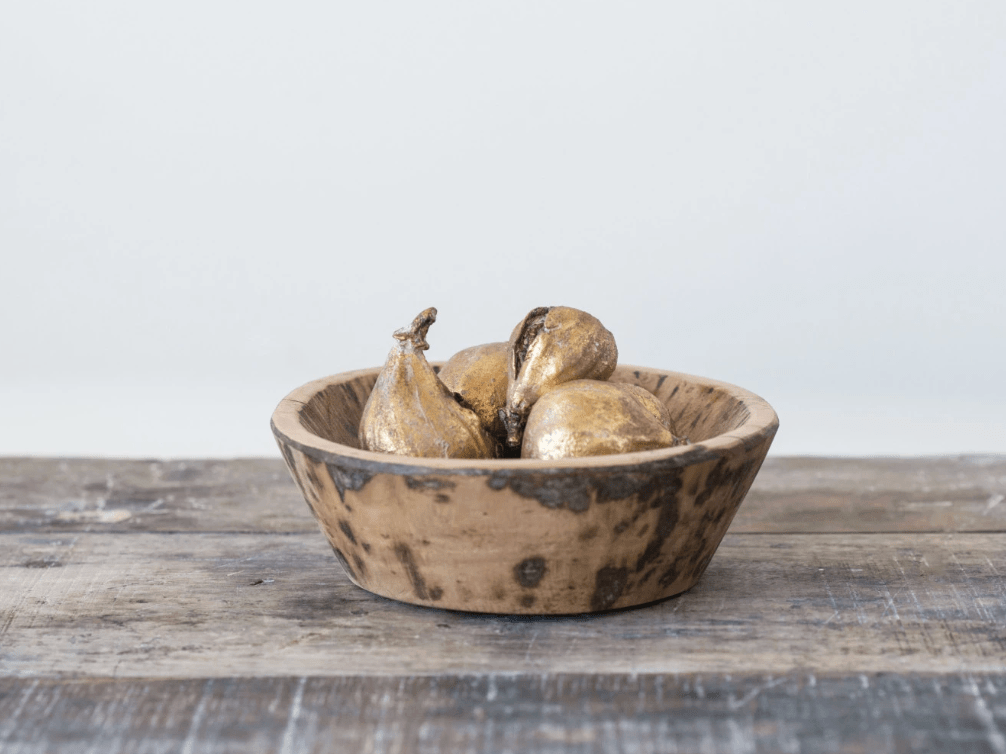 Resin Figs with Antique Finish, Set of 5 - Veranda Cafe & Mercantile