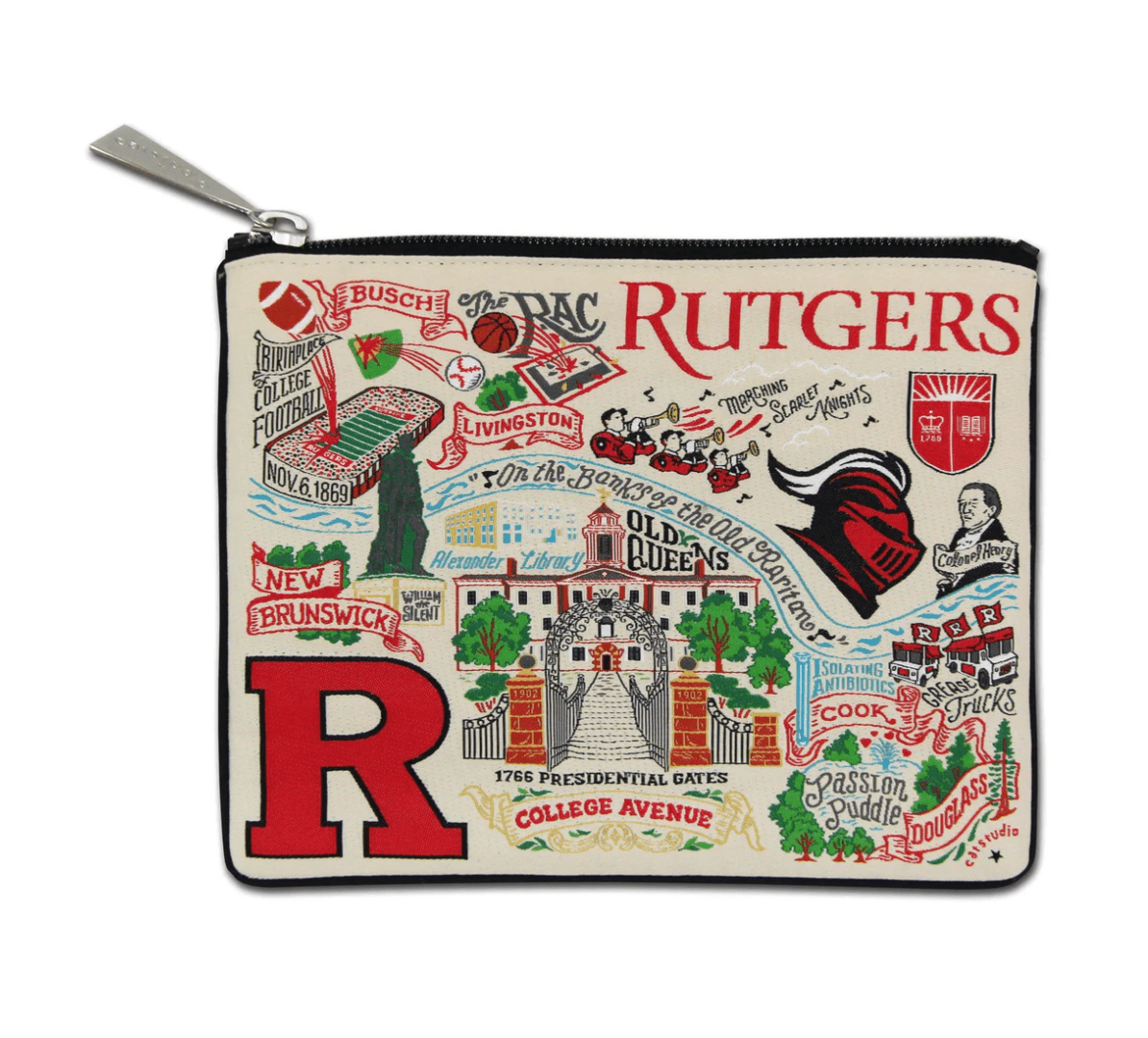 Rutgers University Zip Pouch - Veranda Cafe & Mercantile