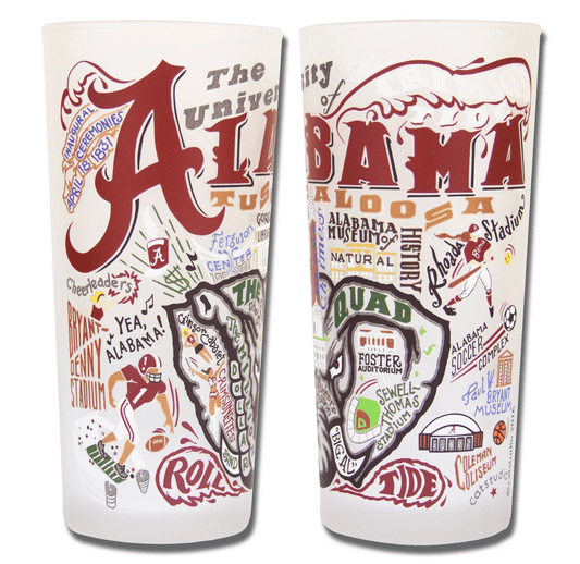 University of Alabama Drinking Glass Set - Veranda Cafe & Mercantile