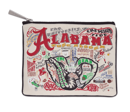 University of Alabama Zip Pouch - Veranda Cafe & Mercantile