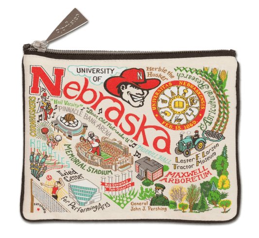 University of Nebraska Zip Pouch - Veranda Cafe & Mercantile