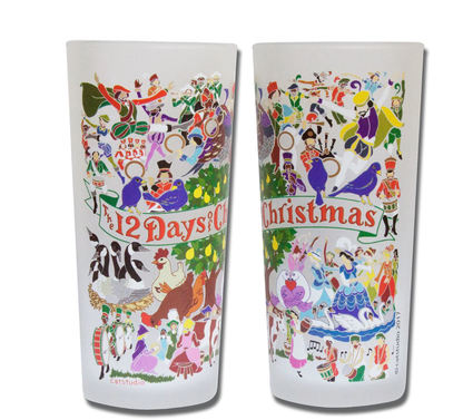 12 Days of Christmas Drinking Glass Set - Veranda Cafe & Mercantile