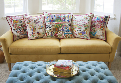 12 Days of Christmas Hand - Embroidered Pillow - Veranda Cafe & Mercantile
