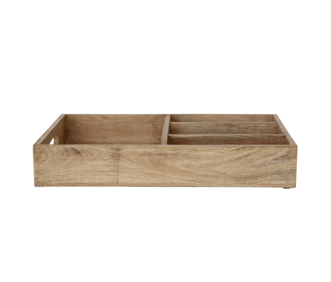 18"L x 3"H Mango Wood Tray - Veranda Cafe & Mercantile