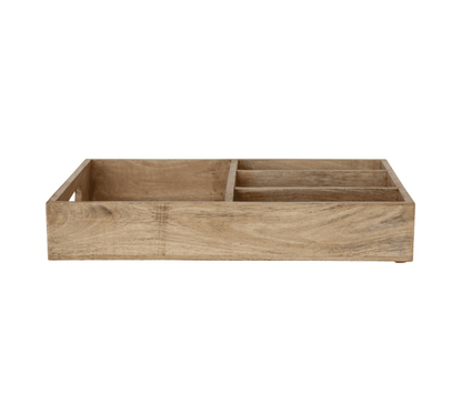 18"L x 3"H Mango Wood Tray - Veranda Cafe & Mercantile
