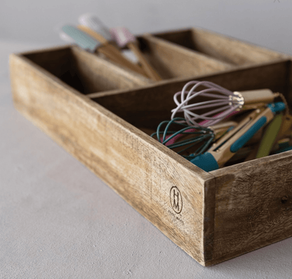 18"L x 3"H Mango Wood Tray - Veranda Cafe & Mercantile