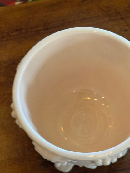 1950s Jeannette Glass “Shell Pink” Milk Glass - Veranda Cafe & Mercantile