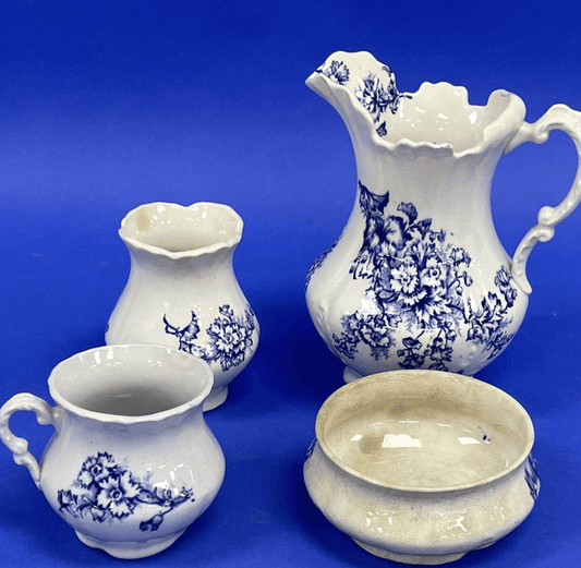 4 - Piece Vintage Ironstone "Chester" Server Set by Ridgways - Veranda Cafe & Mercantile