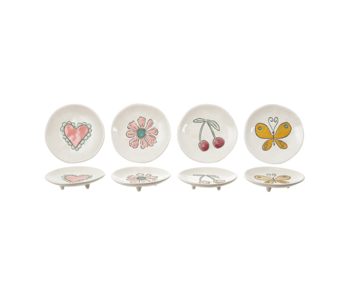 4" Rd Stoneware Footed Plate - Veranda Cafe & Mercantile