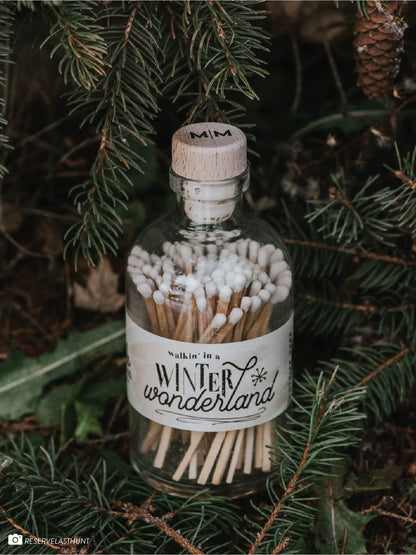 Vintage Apothecary Christmas Winter Wonderland Matches