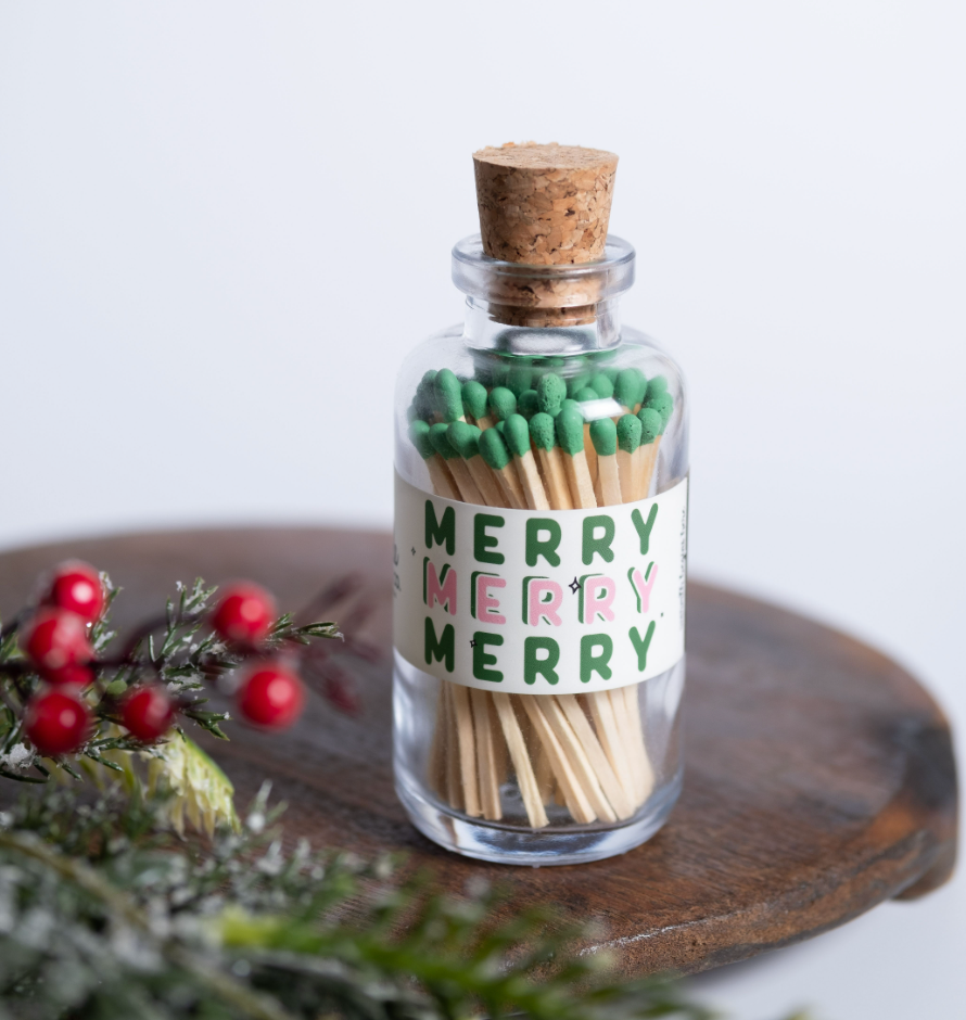 Mini Apothecary Christmas Merry Matches