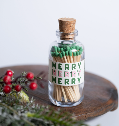 Mini Apothecary Christmas Merry Matches