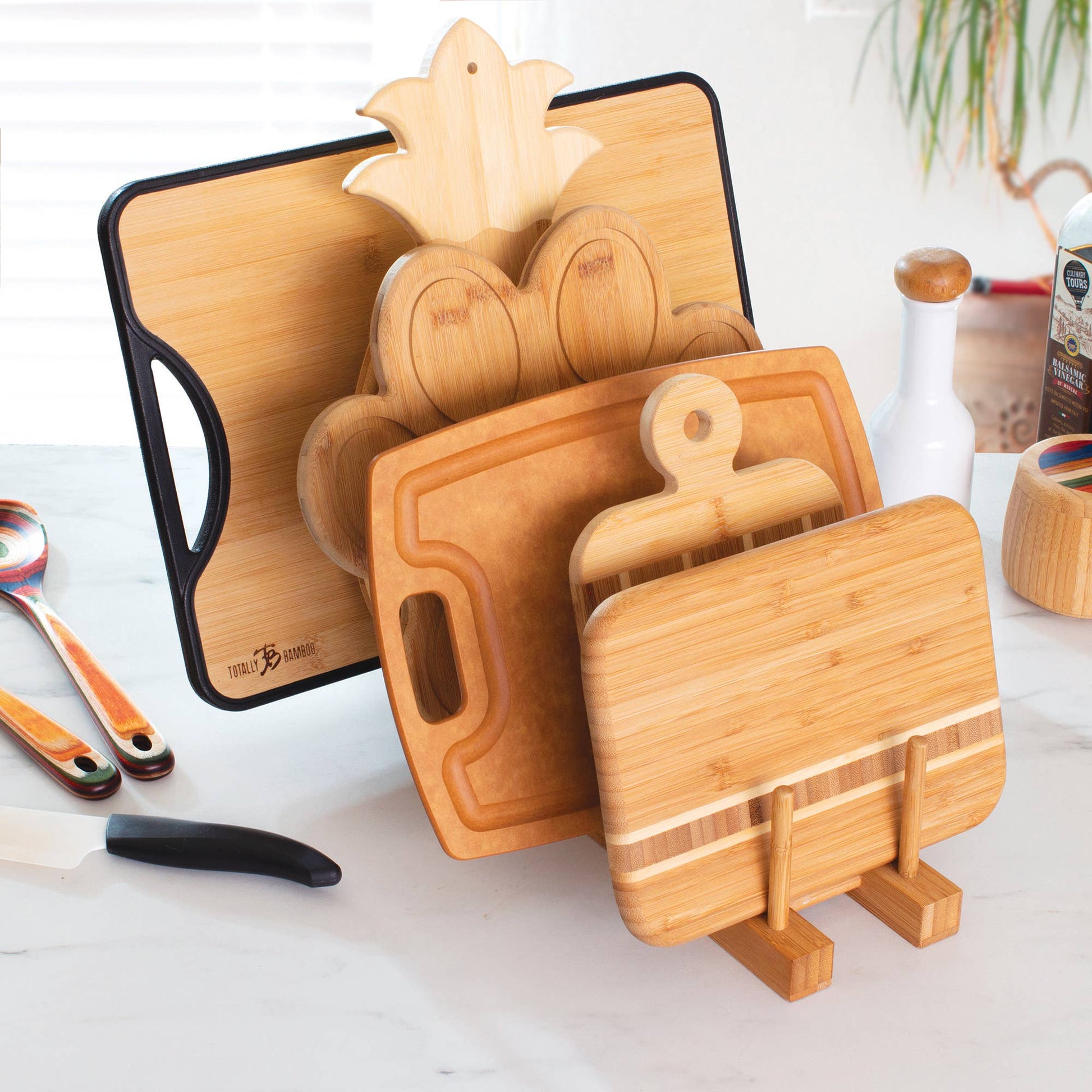 7 Slot Bamboo Rack - Veranda Cafe & Mercantile