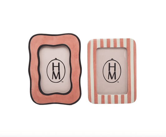 8 - 1/4"H Stoneware Photo Frame - Veranda Cafe & Mercantile