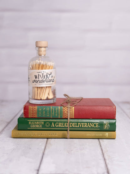 Vintage Apothecary Christmas Winter Wonderland Matches