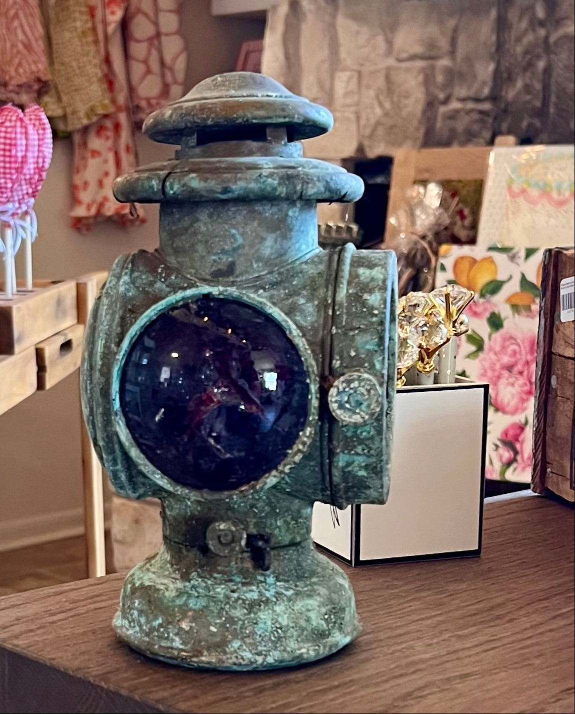 Vintage Adlake Railroad Switch Lamp