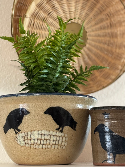 Vintage Large Crow Bowl