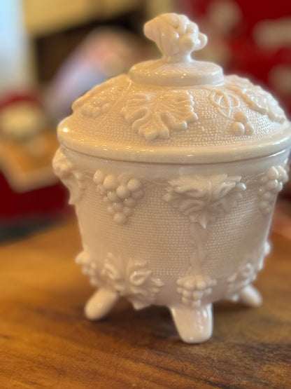 1950s Jeannette Glass “Shell Pink” Milk Glass