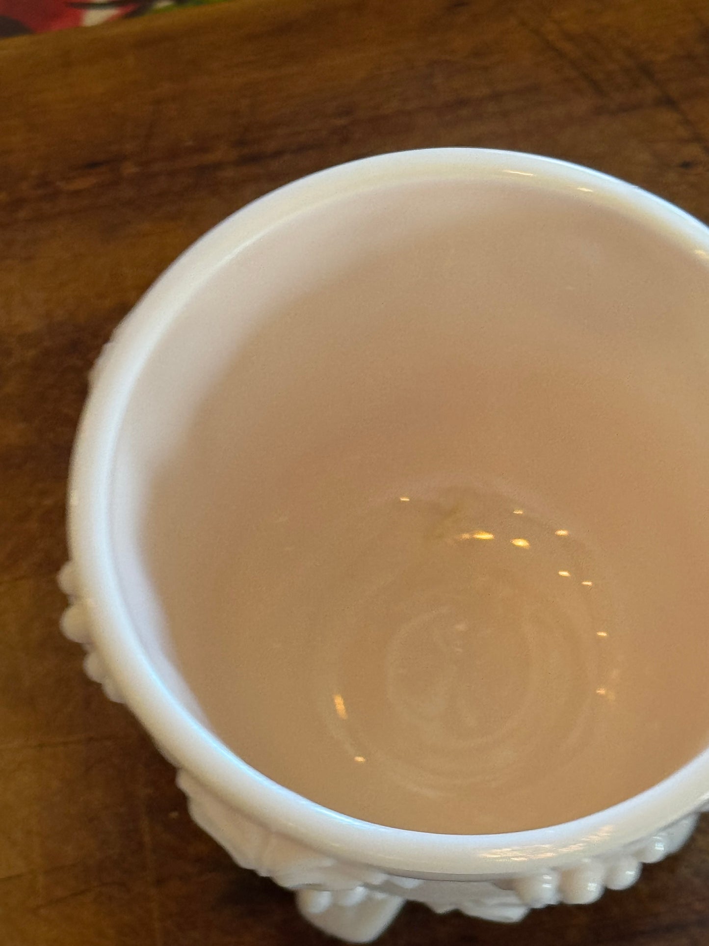 1950s Jeannette Glass “Shell Pink” Milk Glass