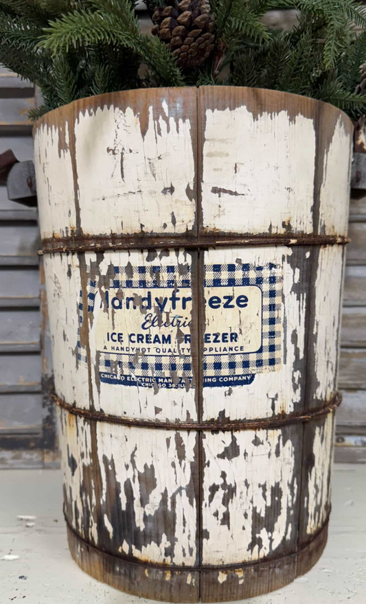 Vintage Ice Cream Bucket