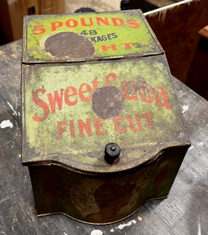 Vintage Sweet Cuba Fine Cut Tobacco Tin
