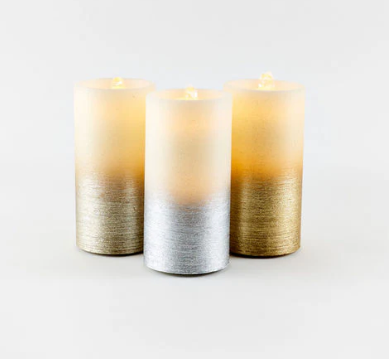 Ombre Metallic Water Wick Candle