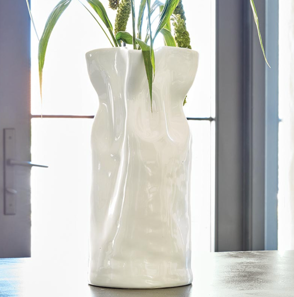 Cinched Ceramic Vase