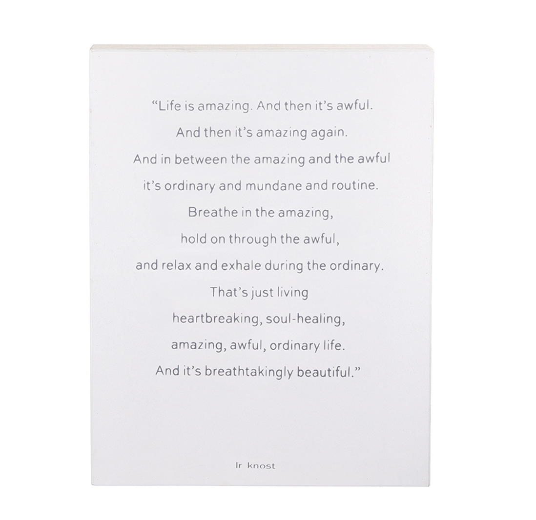 Life Is Amazing Word Board