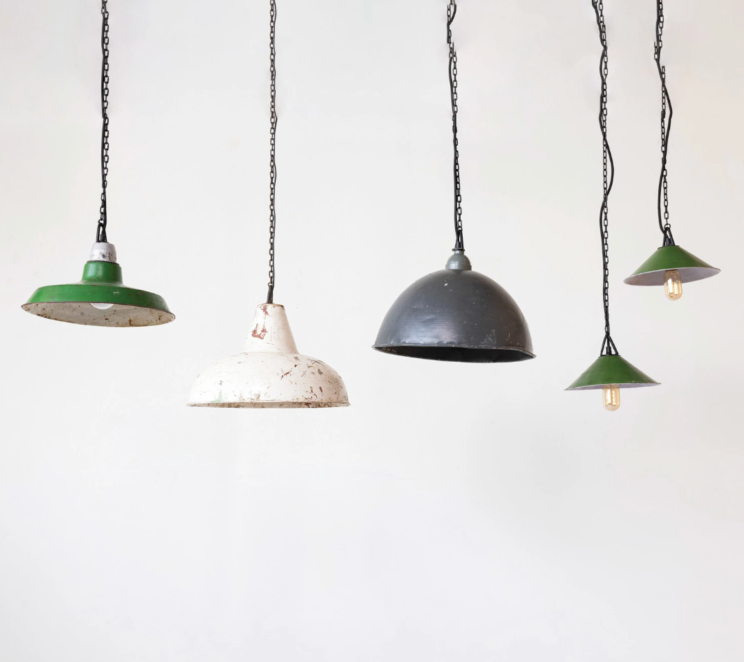 Found Metal Pendant Lamp