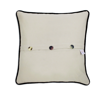 Transylvania Hand-Embroidered Pillow