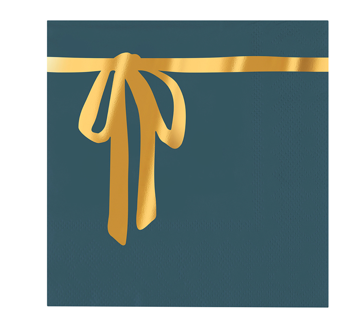 Cocktail Napkins - Gold Bow